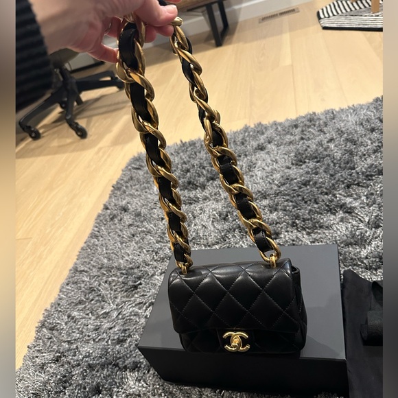 Chanel mini flap chunky chain RARE - Picture 4 of 17